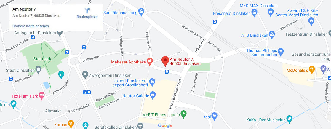 Google Anfahrskizze