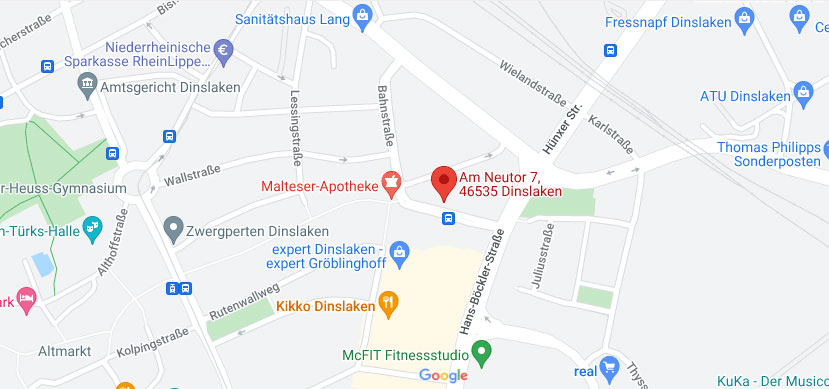 Google Anfahrskizze